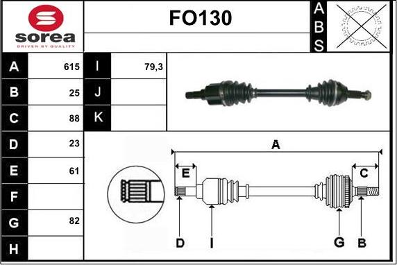 Sera FO130 - Pogonska osovina www.molydon.hr