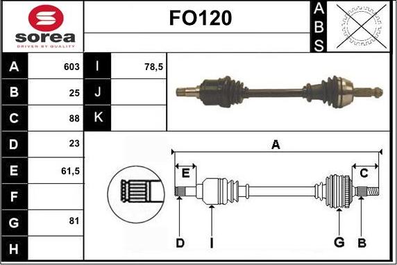 Sera FO120 - Pogonska osovina www.molydon.hr