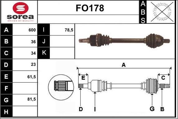 Sera FO178 - Pogonska osovina www.molydon.hr