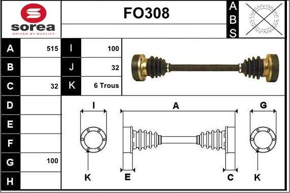 Sera FO308 - Pogonska osovina www.molydon.hr