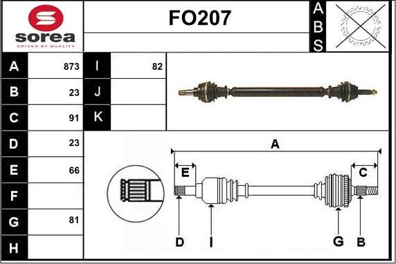 Sera FO207 - Pogonska osovina www.molydon.hr