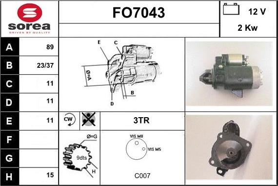 Sera FO7043 - Starter www.molydon.hr