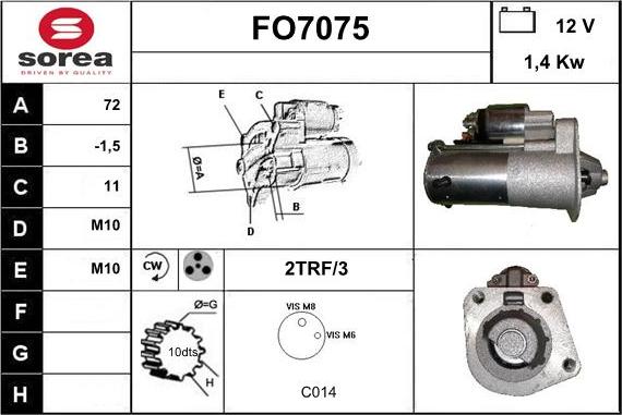 Sera FO7075 - Starter www.molydon.hr