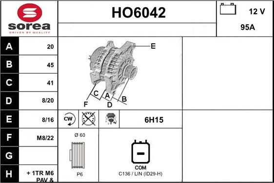 Sera HO6042 - Alternator www.molydon.hr