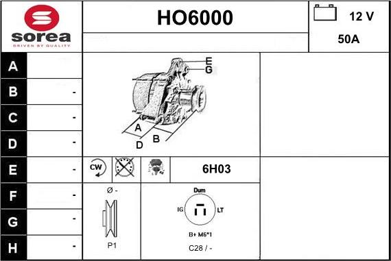 Sera HO6000 - Alternator www.molydon.hr