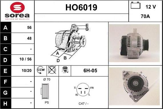 Sera HO6019 - Alternator www.molydon.hr