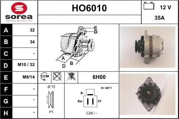 Sera HO6010 - Alternator www.molydon.hr