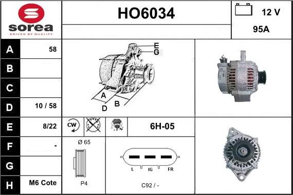 Sera HO6034 - Alternator www.molydon.hr