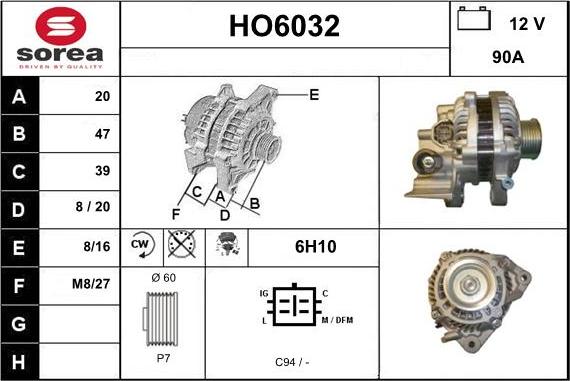 Sera HO6032 - Alternator www.molydon.hr