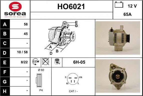 Sera HO6021 - Alternator www.molydon.hr