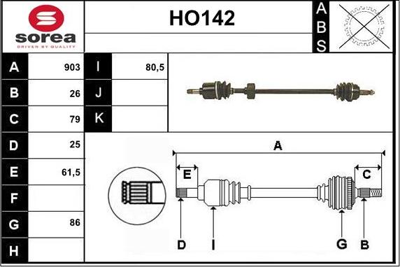 Sera HO142 - Pogonska osovina www.molydon.hr