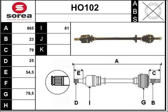 Sera HO102 - Pogonska osovina www.molydon.hr