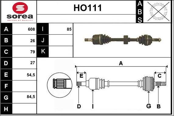 Sera HO111 - Pogonska osovina www.molydon.hr