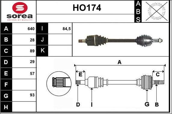 Sera HO174 - Pogonska osovina www.molydon.hr