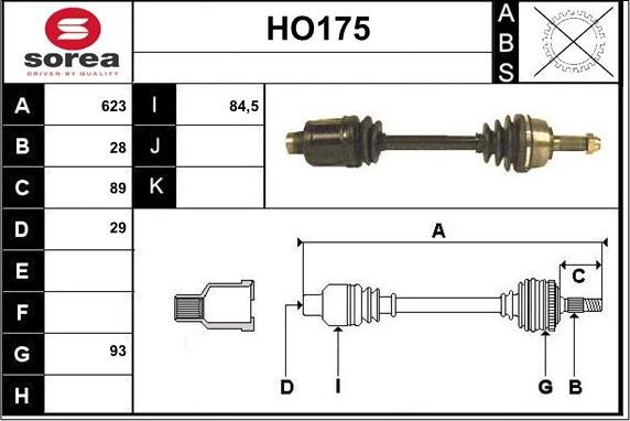 Sera HO175 - Pogonska osovina www.molydon.hr