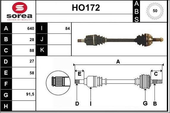 Sera HO172 - Pogonska osovina www.molydon.hr