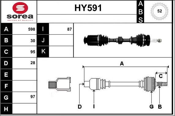 Sera HY591 - Pogonska osovina www.molydon.hr