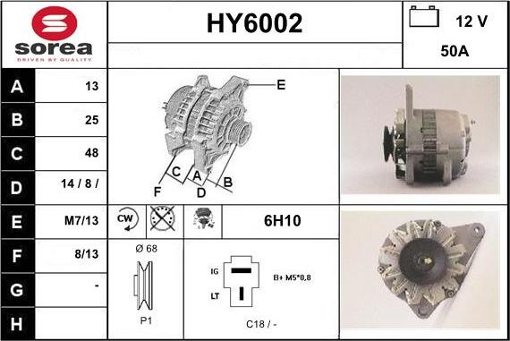 Sera HY6002 - Alternator www.molydon.hr