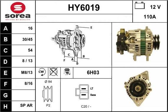 Sera HY6019 - Alternator www.molydon.hr