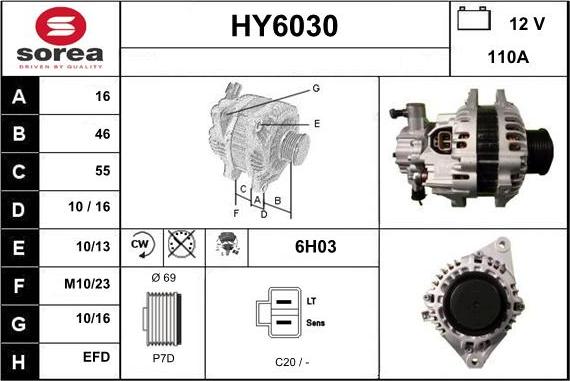 Sera HY6030 - Alternator www.molydon.hr