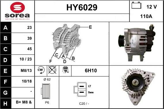 Sera HY6029 - Alternator www.molydon.hr