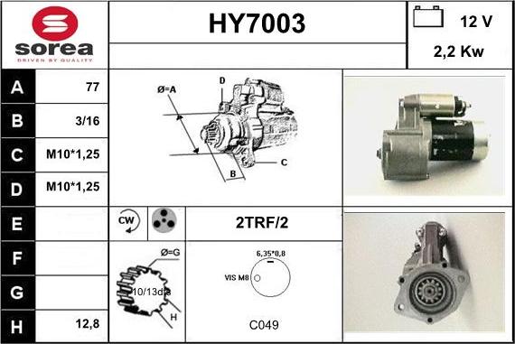 Sera HY7003 - Starter www.molydon.hr