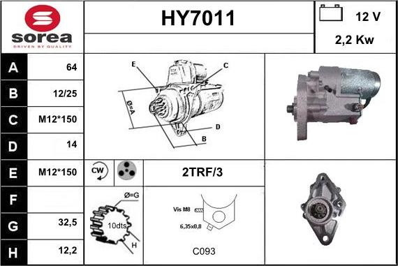 Sera HY7011 - Starter www.molydon.hr