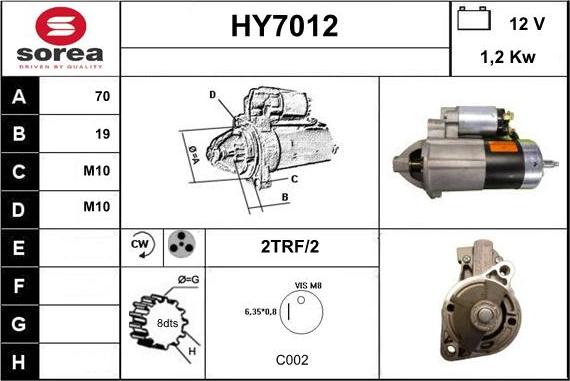 Sera HY7012 - Starter www.molydon.hr