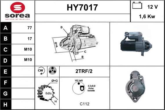 Sera HY7017 - Starter www.molydon.hr