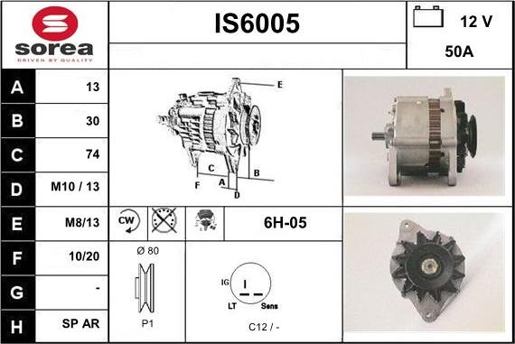 Sera IS6005 - Alternator www.molydon.hr