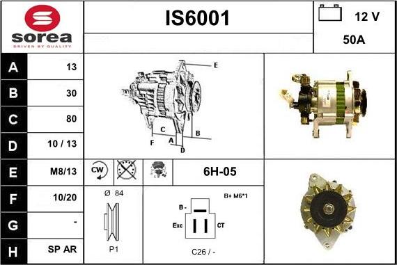 Sera IS6001 - Alternator www.molydon.hr