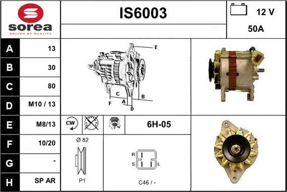 Sera IS6003 - Alternator www.molydon.hr