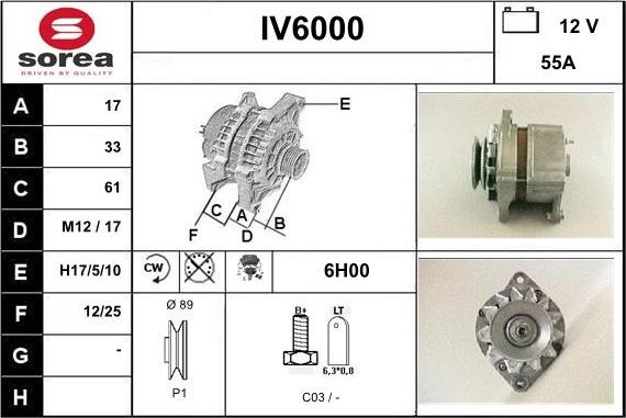 Sera IV6000 - Alternator www.molydon.hr