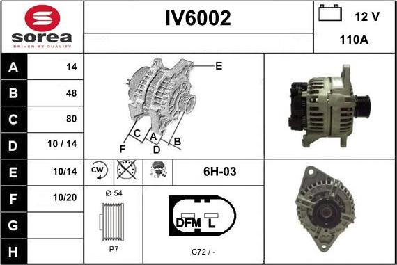 Sera IV6002 - Alternator www.molydon.hr