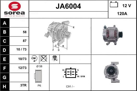 Sera JA6004 - Alternator www.molydon.hr