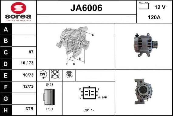 Sera JA6006 - Alternator www.molydon.hr