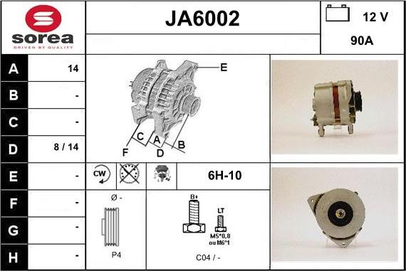 Sera JA6002 - Alternator www.molydon.hr