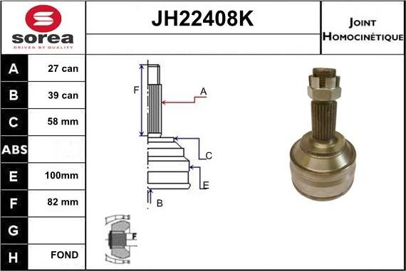 Sera JH22408K - Kardan, Pogonska osovina www.molydon.hr