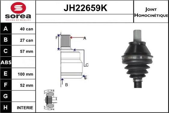 Sera JH22659K - Kardan, Pogonska osovina www.molydon.hr