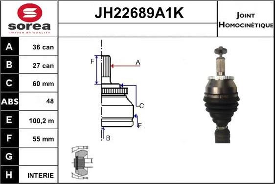 Sera JH22689A1K - Kardan, Pogonska osovina www.molydon.hr