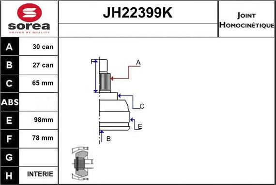 Sera JH22399K - Kardan, Pogonska osovina www.molydon.hr