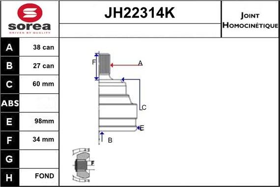 Sera JH22314K - Kardan, Pogonska osovina www.molydon.hr