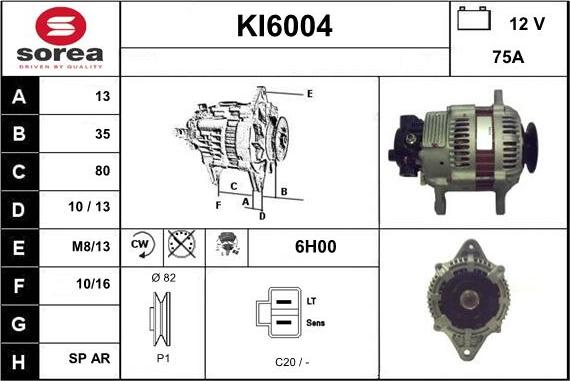 Sera KI6004 - Alternator www.molydon.hr