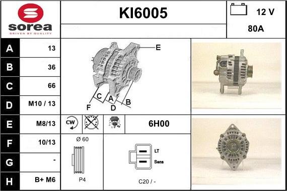 Sera KI6005 - Alternator www.molydon.hr