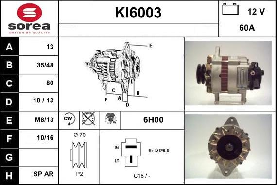 Sera KI6003 - Alternator www.molydon.hr