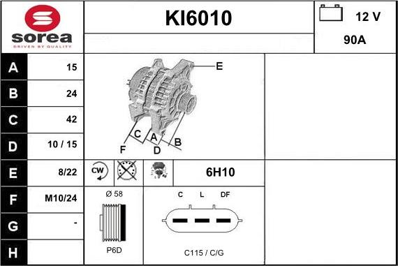 Sera KI6010 - Alternator www.molydon.hr