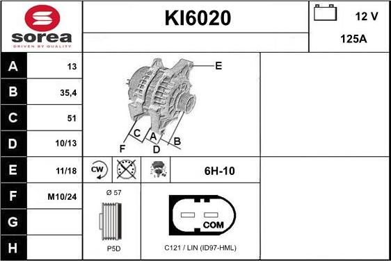 Sera KI6020 - Alternator www.molydon.hr