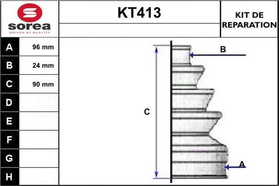 Sera KT413 - Manžeta, Pogonska osovina www.molydon.hr