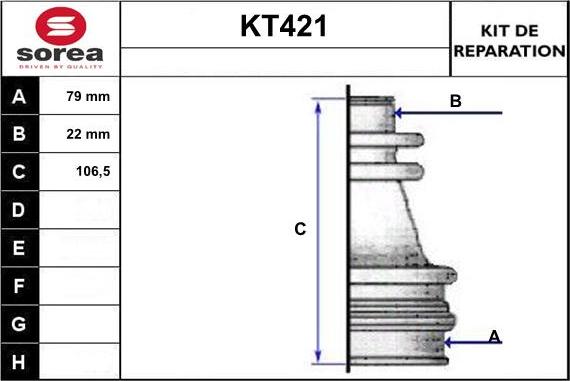 Sera KT421 - Manžeta, Pogonska osovina www.molydon.hr