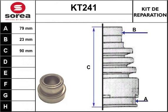 Sera KT241 - Manžeta, Pogonska osovina www.molydon.hr